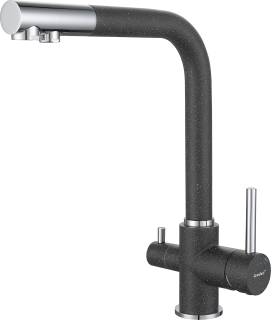 Г-обр. D-35мм с краном питьевой воды графит